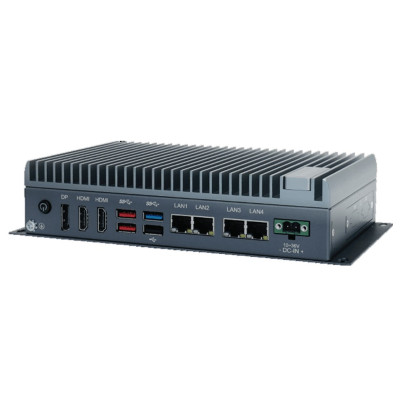 ARBOR SP-244-TGLU Fanless Computer with Intel Tiger Lake i3/i5 CPU, 4x GbE LAN, 4 GB memory, multiple I/O